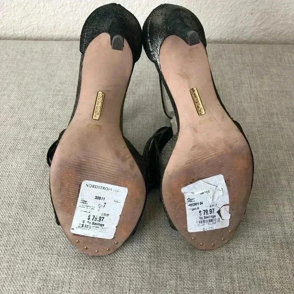 Louise at Cie Heels Ankle Strap Sandals Fringe Stiletto Heel - Picture 4 of 10